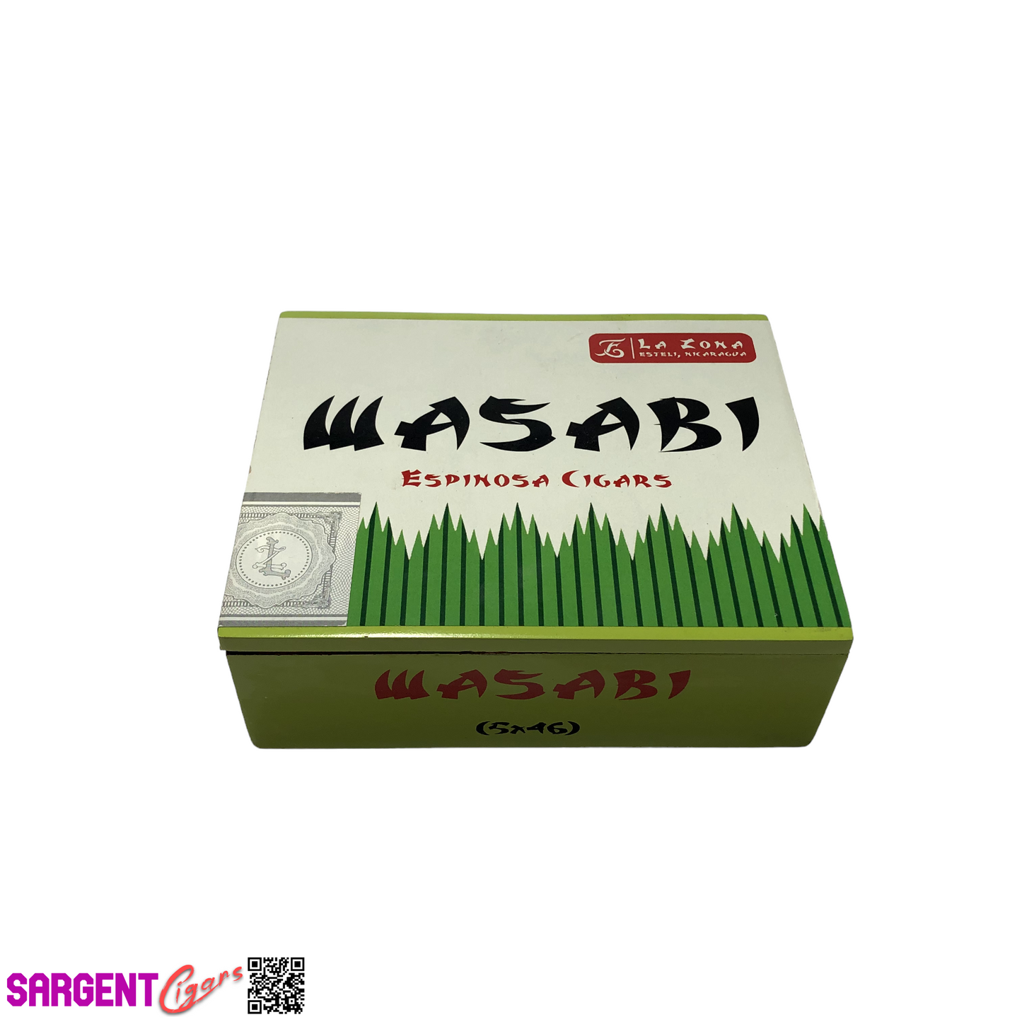 Espinosa Wasabi 46 Empty Wooden Cigar Box 5.75x4.75x2