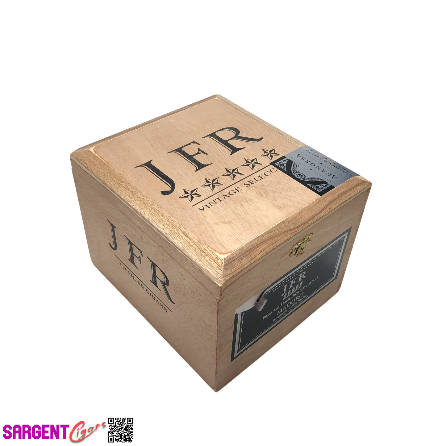 JFR Titan Empty Wooden Cigar Box 7.25x8.25x6.25 (3)