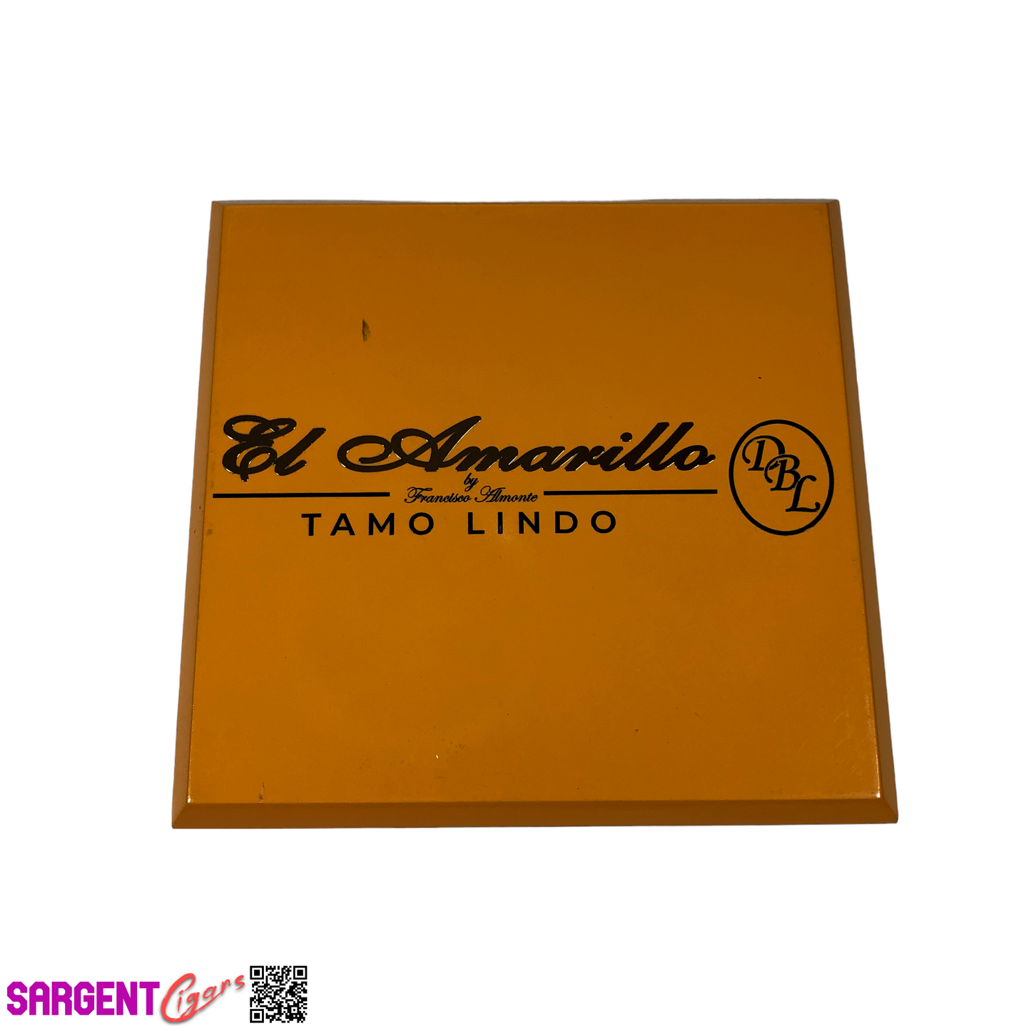 DBL Tamo Lindo El Amarillo Churchill Empty Wooden Cigar Box 8.5x8.25x2.25 (1)