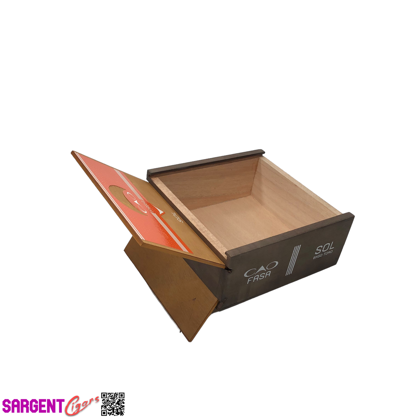 Lot of 5 CAO Fasa Toro Empty Wooden Cigar Boxes 7x7x3 #68