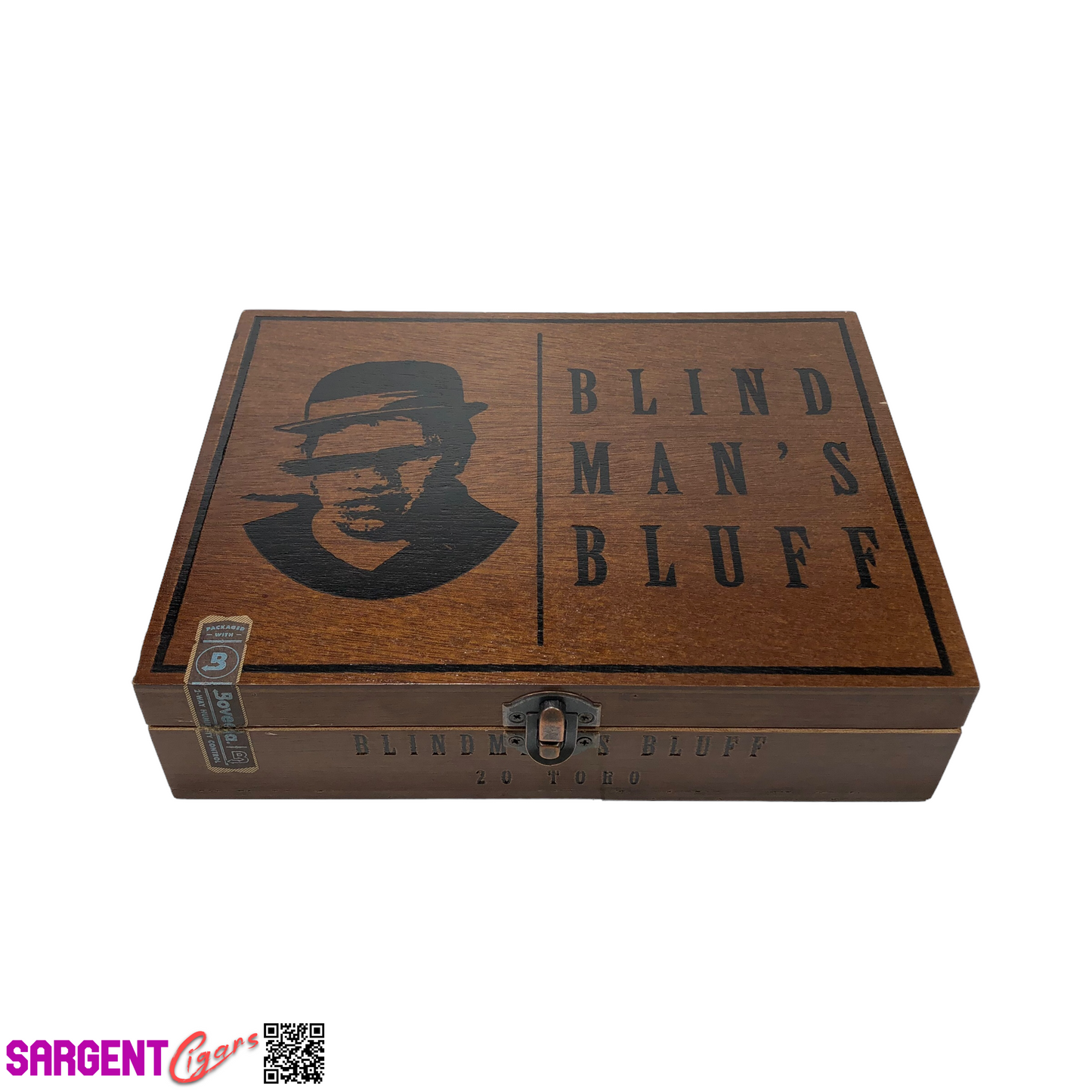 Blind Man’s Bluff Toro Empty Wooden Cigar Box 9x7x2.25