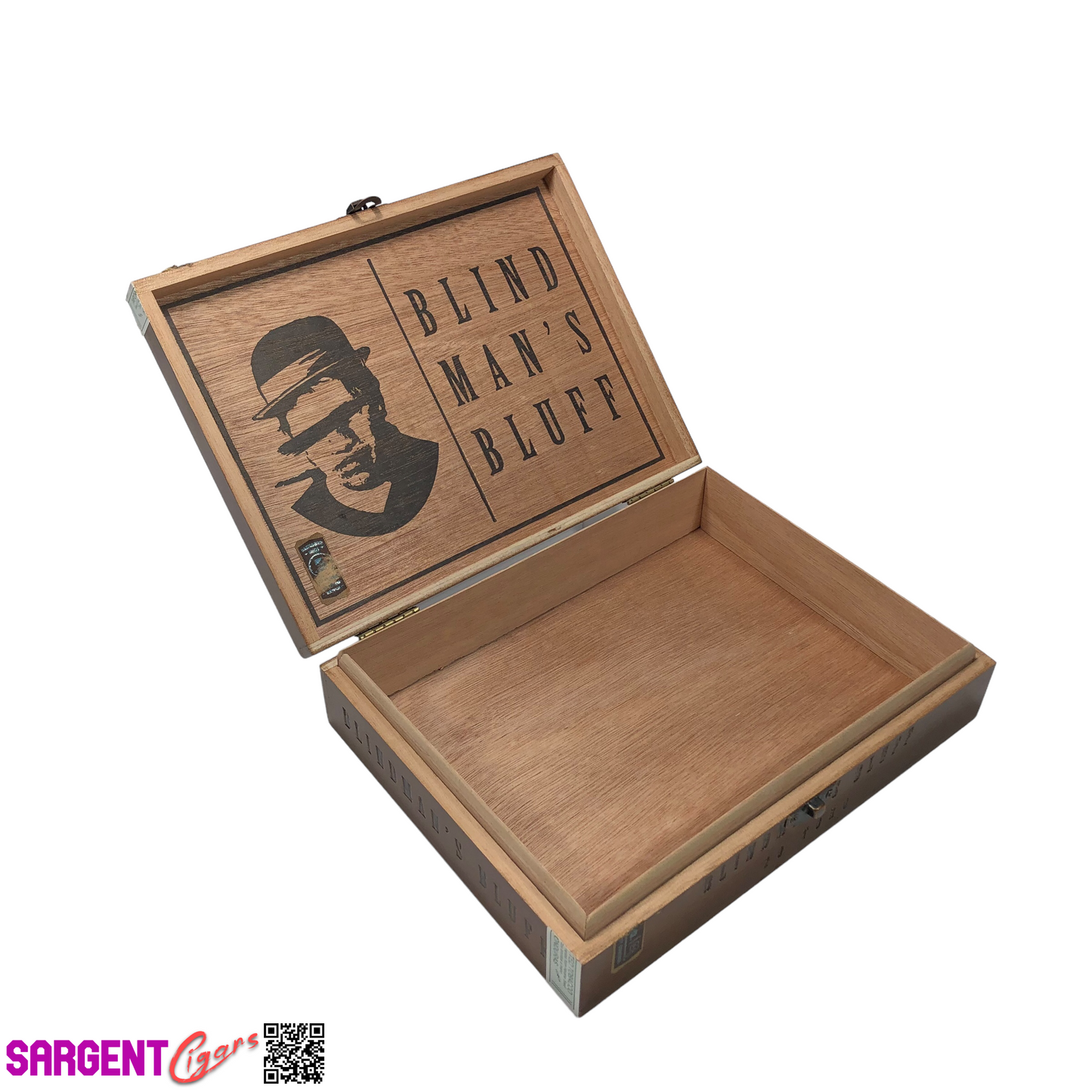 Blind Man’s Bluff Toro Empty Wooden Cigar Box 9x7x2.25