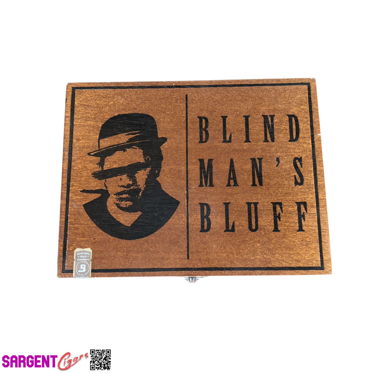 Blind Man’s Bluff Toro Empty Wooden Cigar Box 9x7x2.25