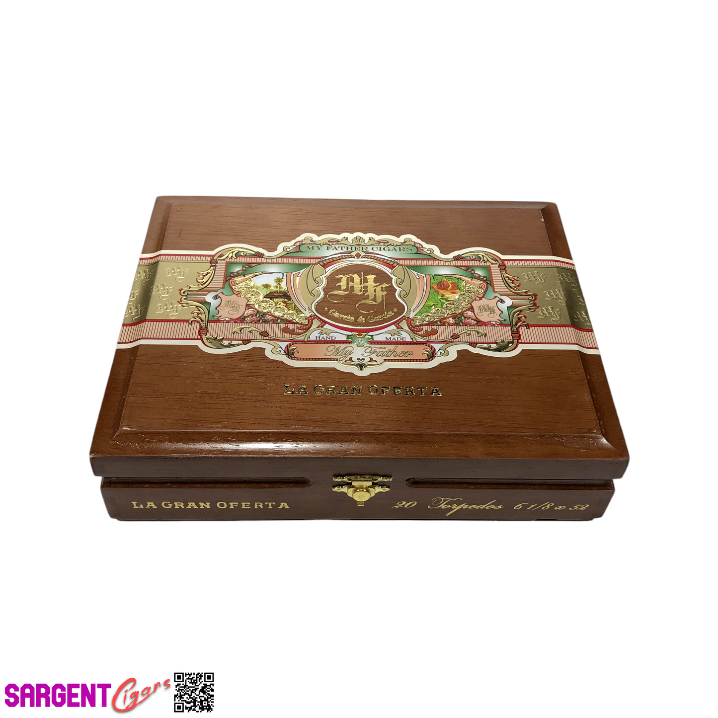 My Father Cigars La Gran Oferta Torpedo Empty Wooden Cigar Box 9x7x2