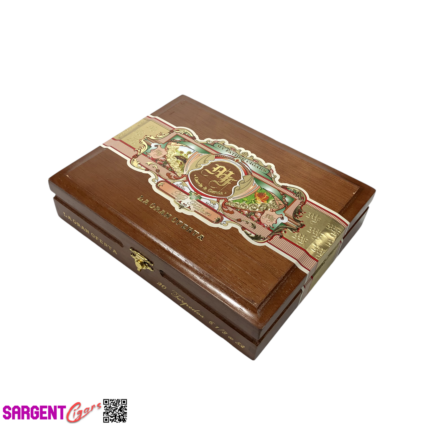 My Father Cigars La Gran Oferta Torpedo Empty Wooden Cigar Box 9x7x2