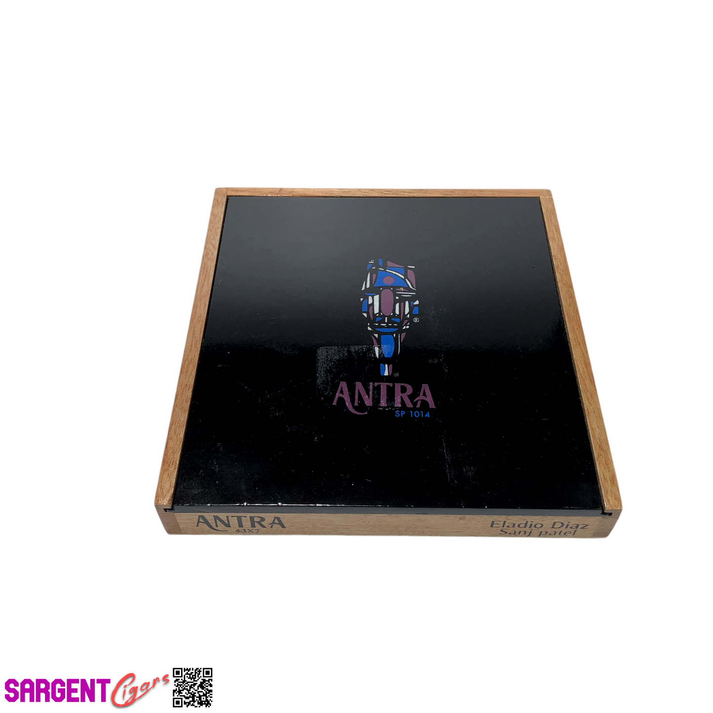 Antra Sp1014  Empty Wooden Cigar Box 7.5x8x1