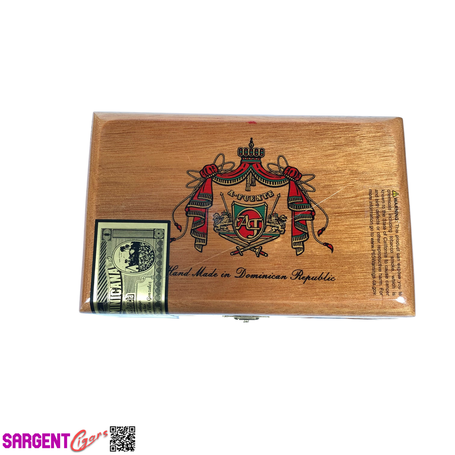 Arturo Fuente Flor Fina 858 Empty Wooden Cigar Box 7x4.5x4.5 (1)