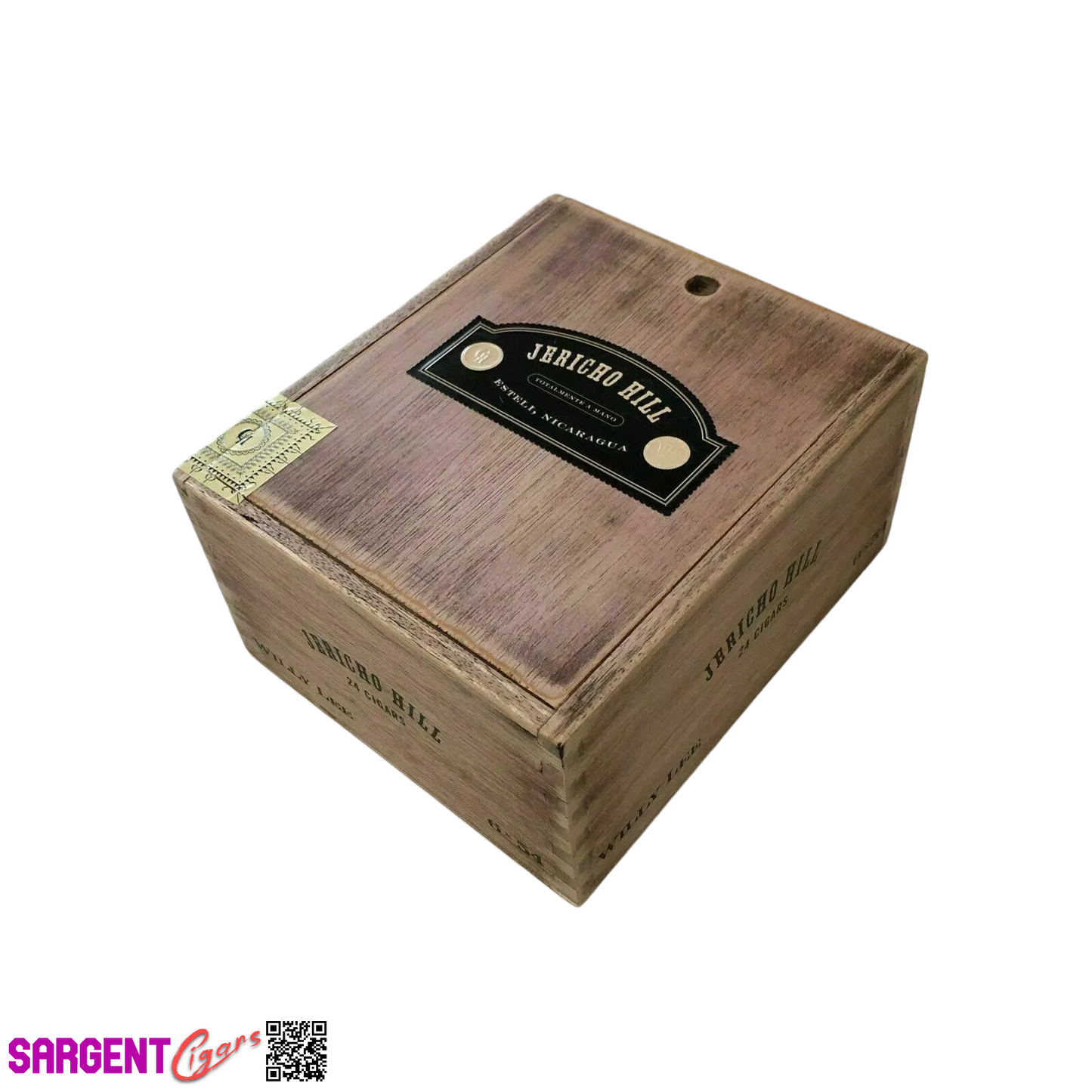 Jericho Hill Willy Lee 44S Empty Wooden Cigar Box 5x6x2.75