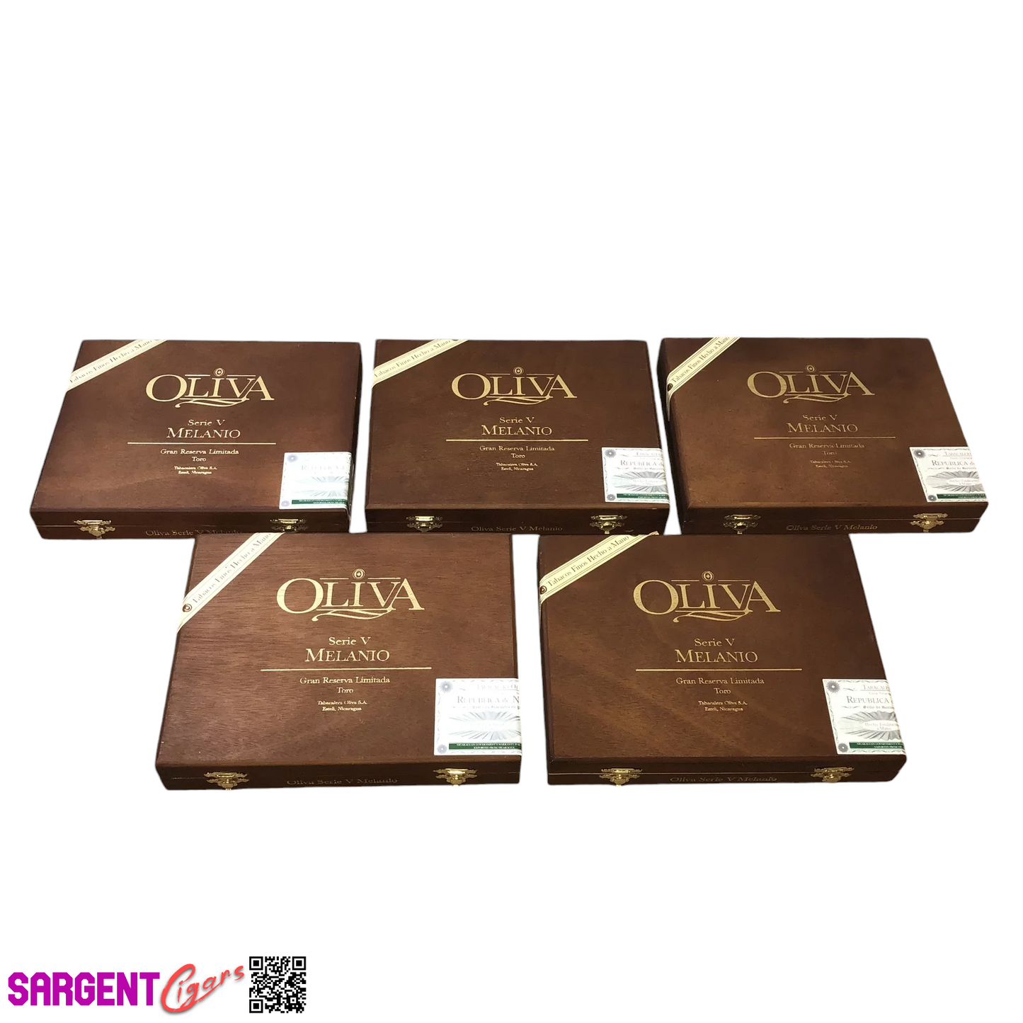 Lot of 5 Oliva Toro Empty Wooden Cigar Boxes 9x7x1.5 #85