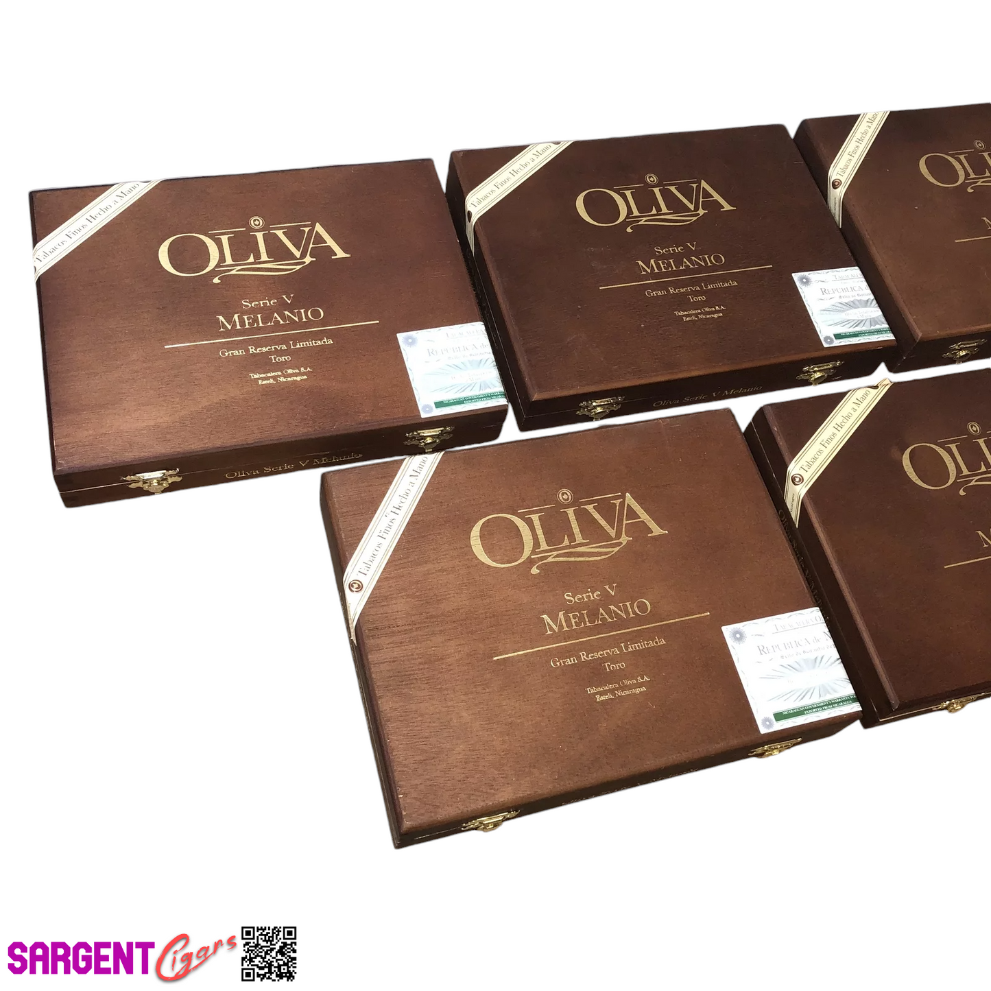 Lot of 5 Oliva Toro Empty Wooden Cigar Boxes 9x7x1.5 #85