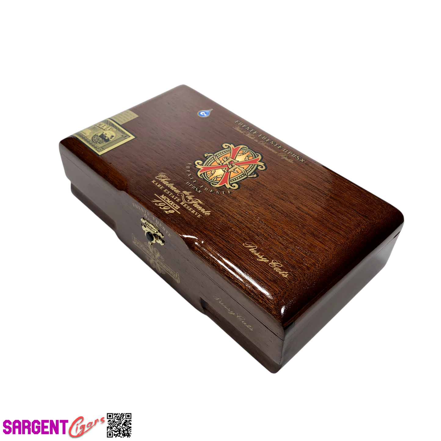 Arturo Fuente Opus X Pussy Cats Empty Wooden Cigar Box 10x5.5x2.75