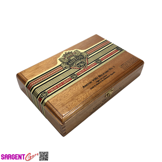 Ashton VSG Belicoso No1 Empty Wooden Cigar Box 9.75x6.25x2