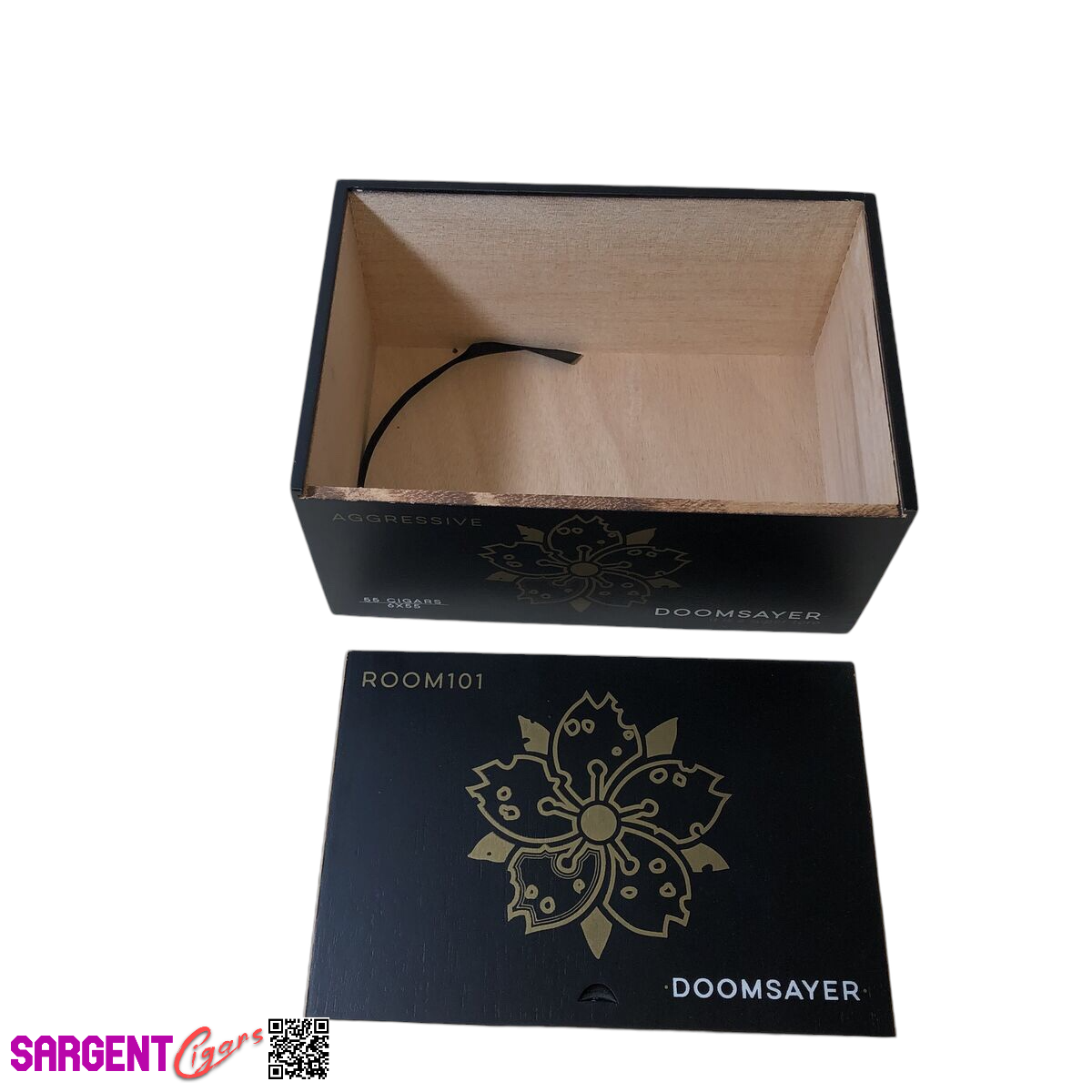 Room 101 Doomsayer Super Toro Empty Wooden Cigar Box 9.75x6.75x4.75