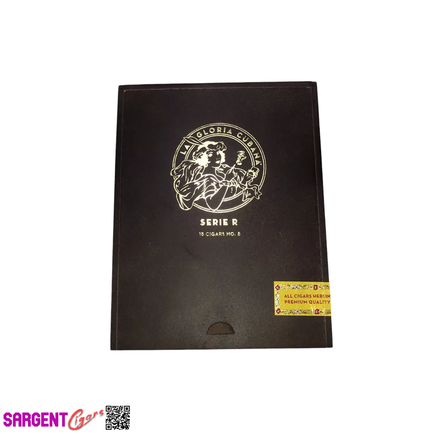 La Gloria Serie R No8 Empty Wooden Cigar Box 6x7.75x3.5