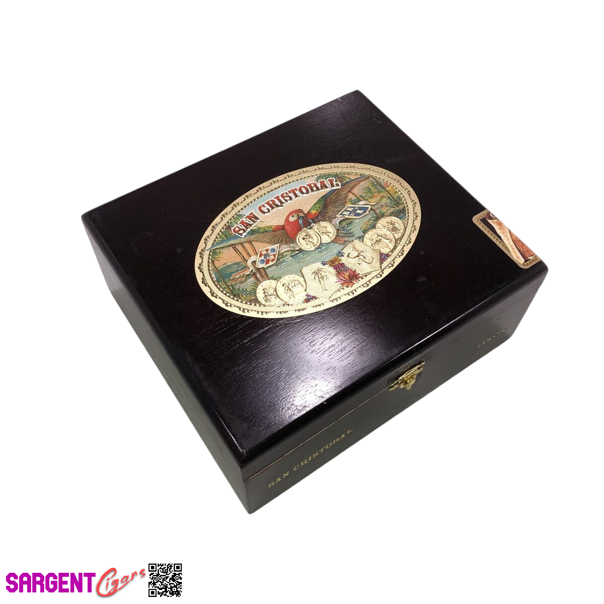 San Cristobal Coloso Empty Wooden Cigar Box 8.5x7.75x3.5