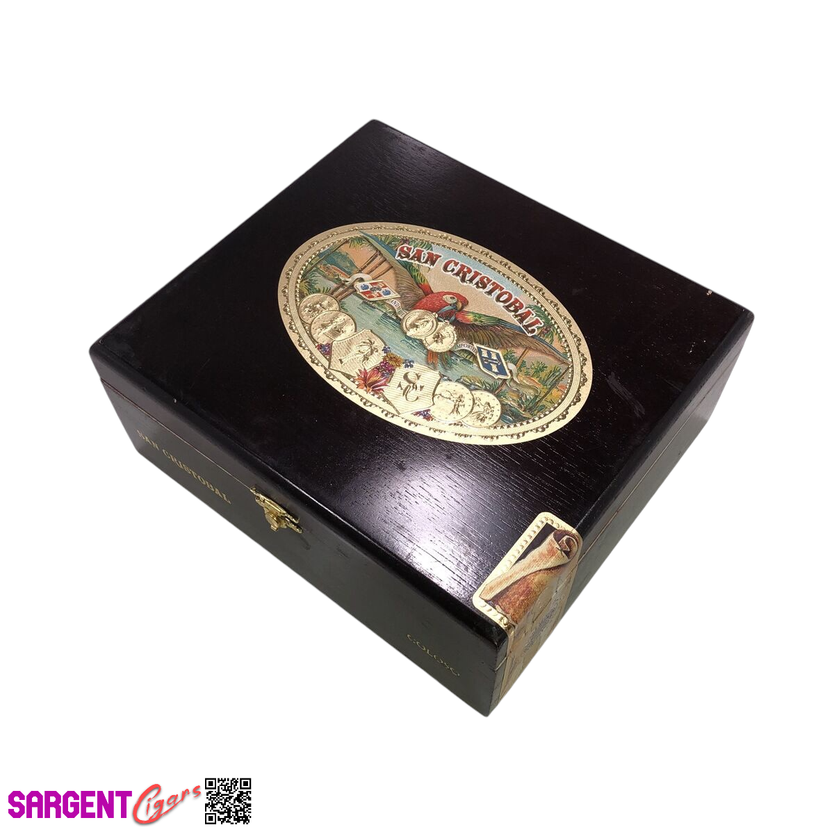 San Cristobal Coloso Empty Wooden Cigar Box 8.5x7.75x3.5