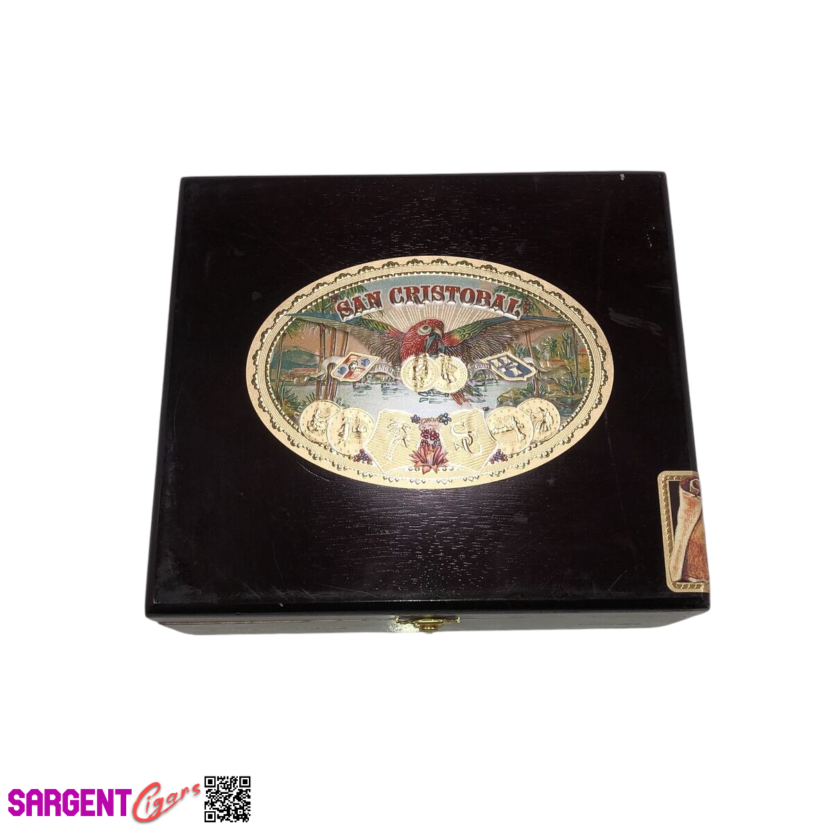 San Cristobal Coloso Empty Wooden Cigar Box 8.5x7.75x3.5