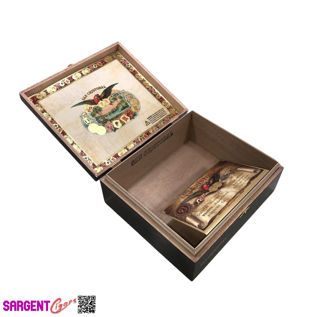 San Cristobal Coloso Empty Wooden Cigar Box 8.5x7.75x3.5