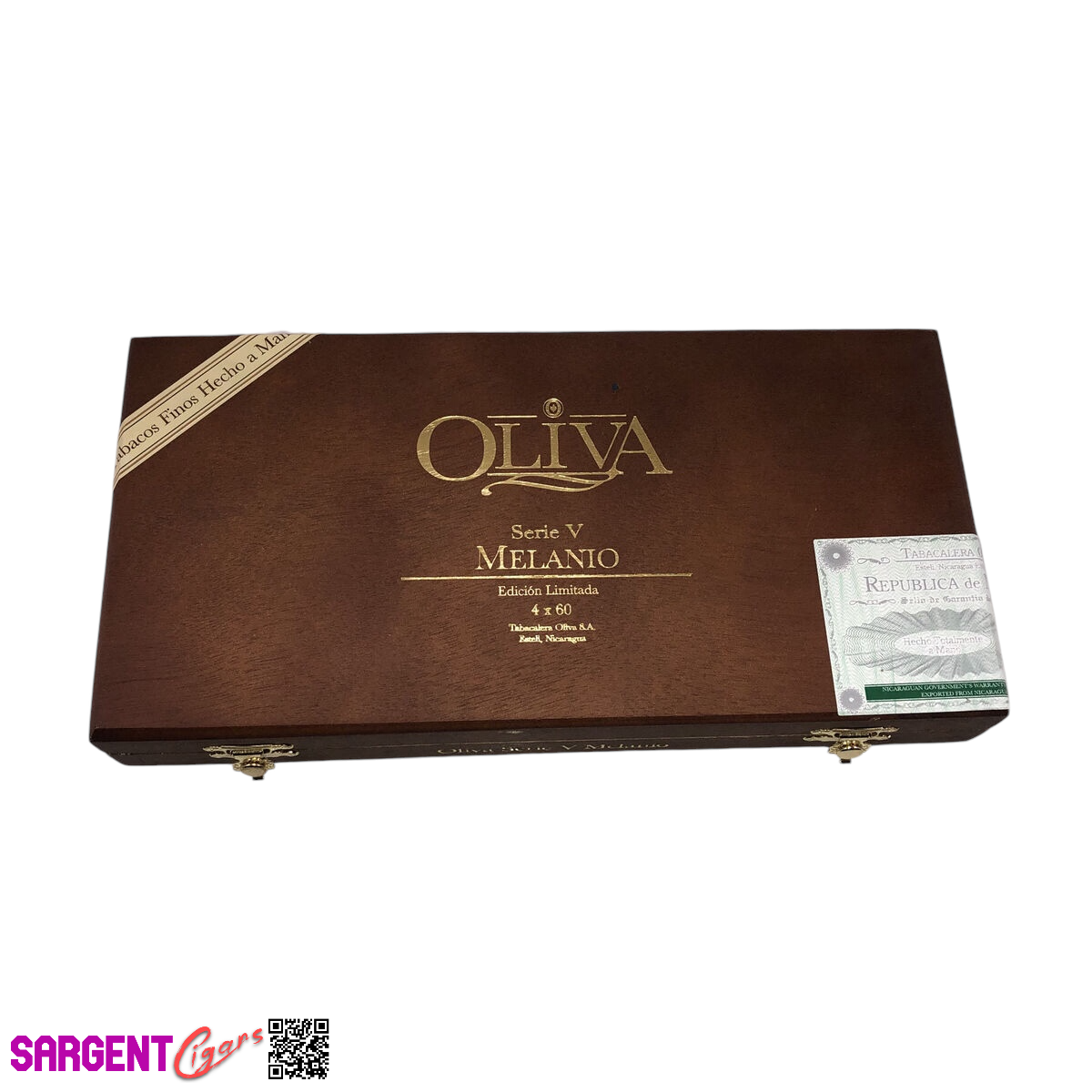 Oliva Serie V Melanio Limitada Empty Wooden Cigar Box 10.5x5x1.5