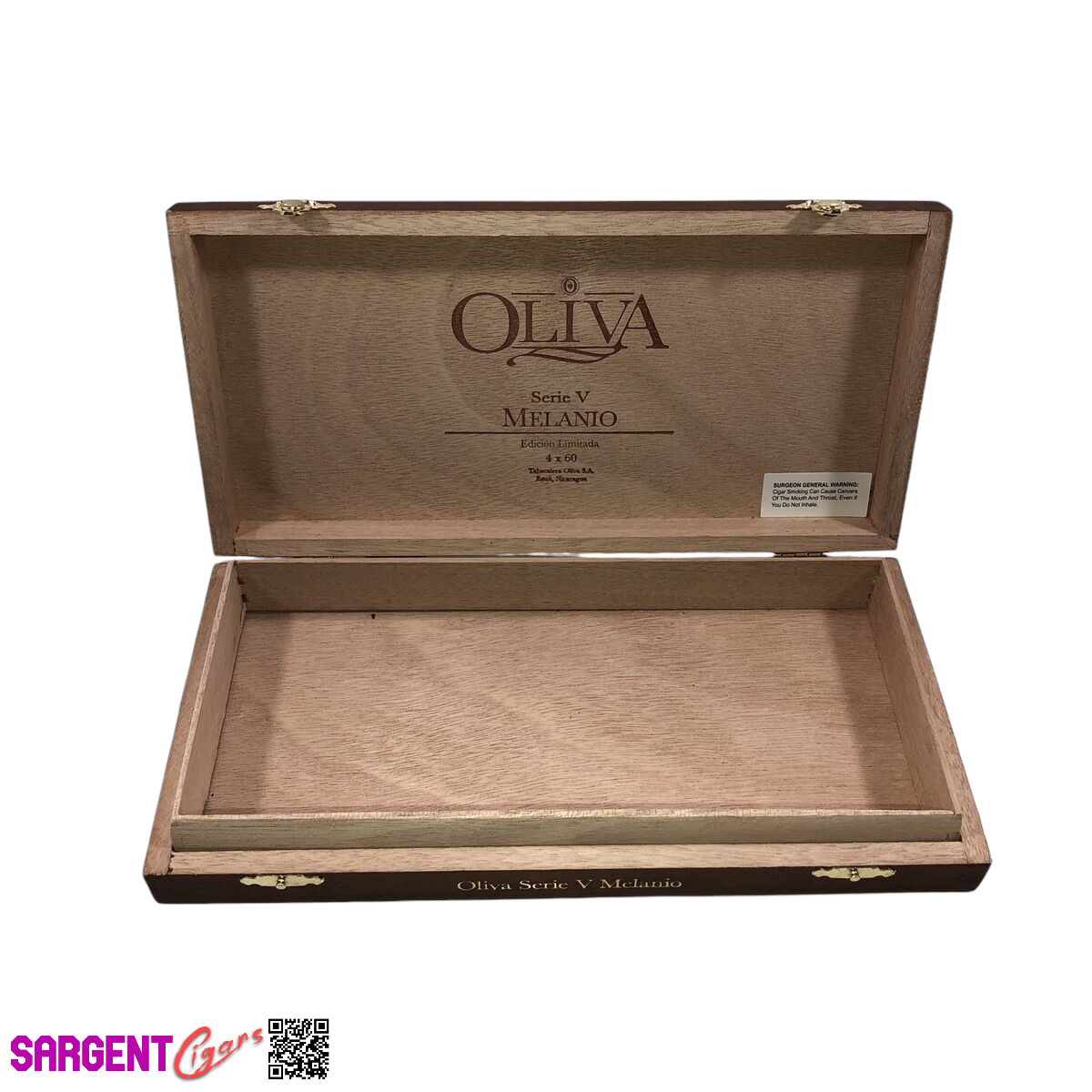 Oliva Serie V Melanio Limitada Empty Wooden Cigar Box 10.5x5x1.5