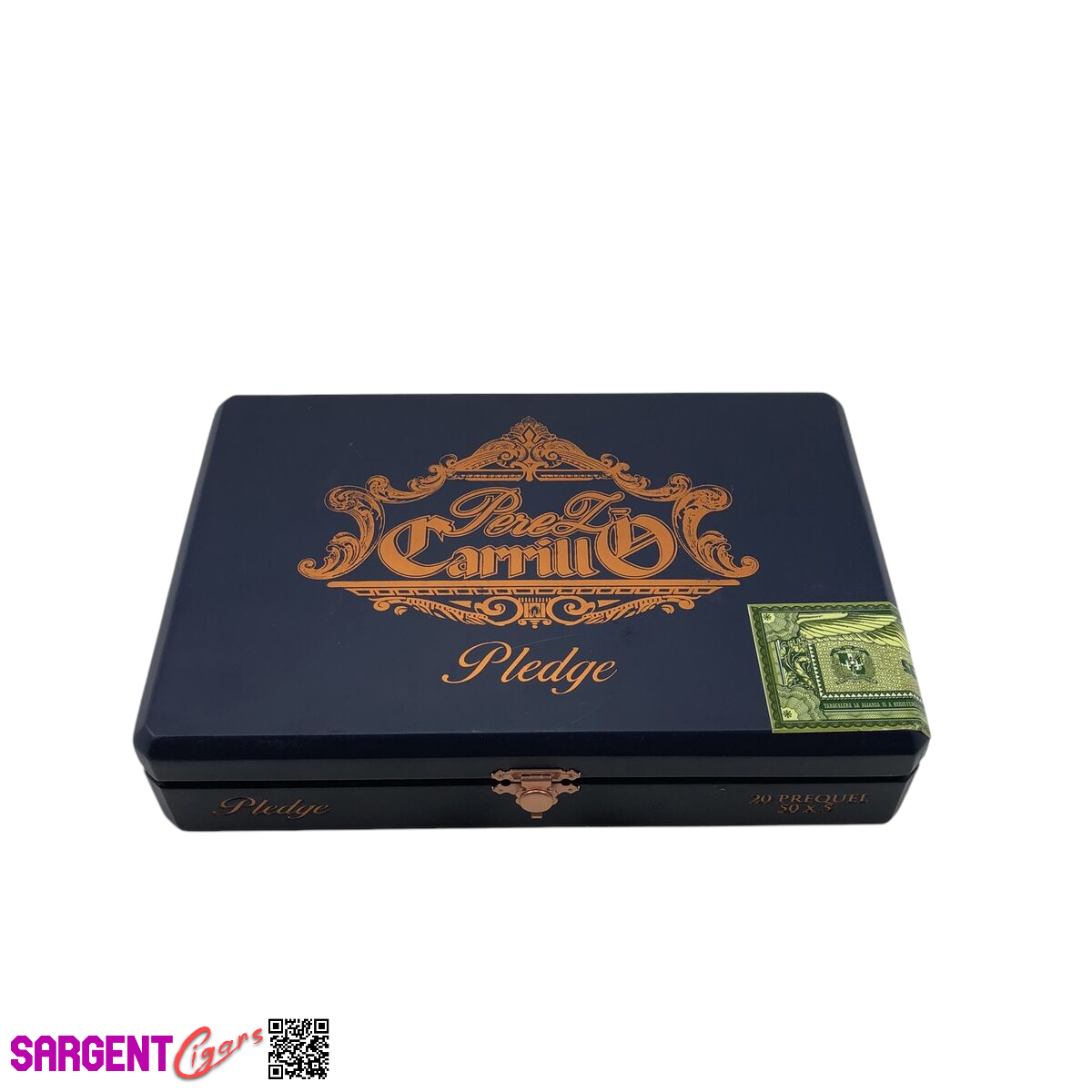 Ep Carrillo Pledge Prequel Empty Wooden Cigar Box 9.25x6.25x2