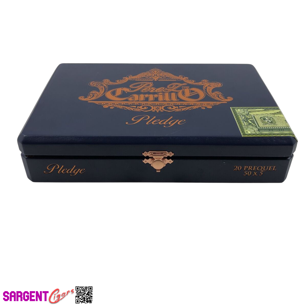 Ep Carrillo Pledge Prequel Empty Wooden Cigar Box 9.25x6.25x2