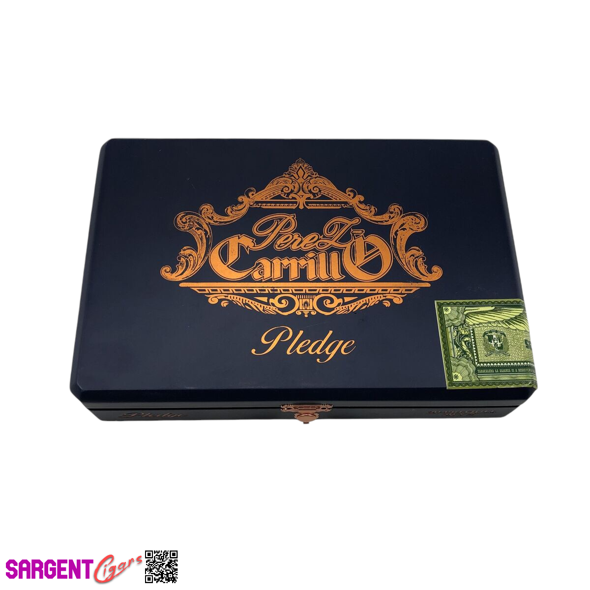 Ep Carrillo Pledge Prequel Empty Wooden Cigar Box 9.25x6.25x2