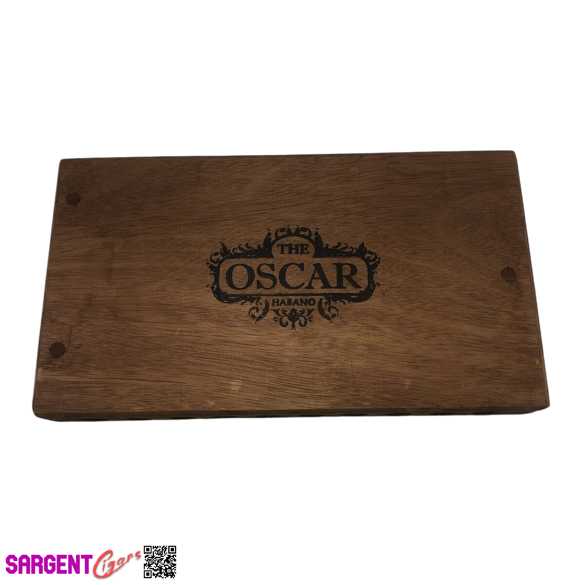 Oscar Valladares Empty Wooden Cigar Box 13.5x7.5x1.5