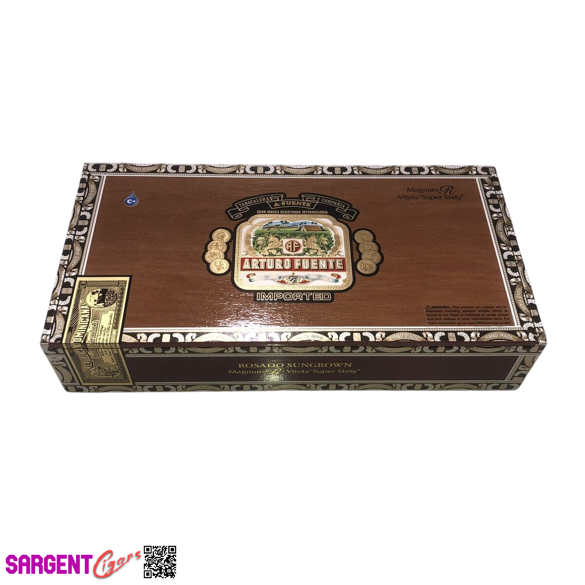 Arturo Fuente Rosado 60 Reserve Empty Cigar Box 12.75x6.5x2.5