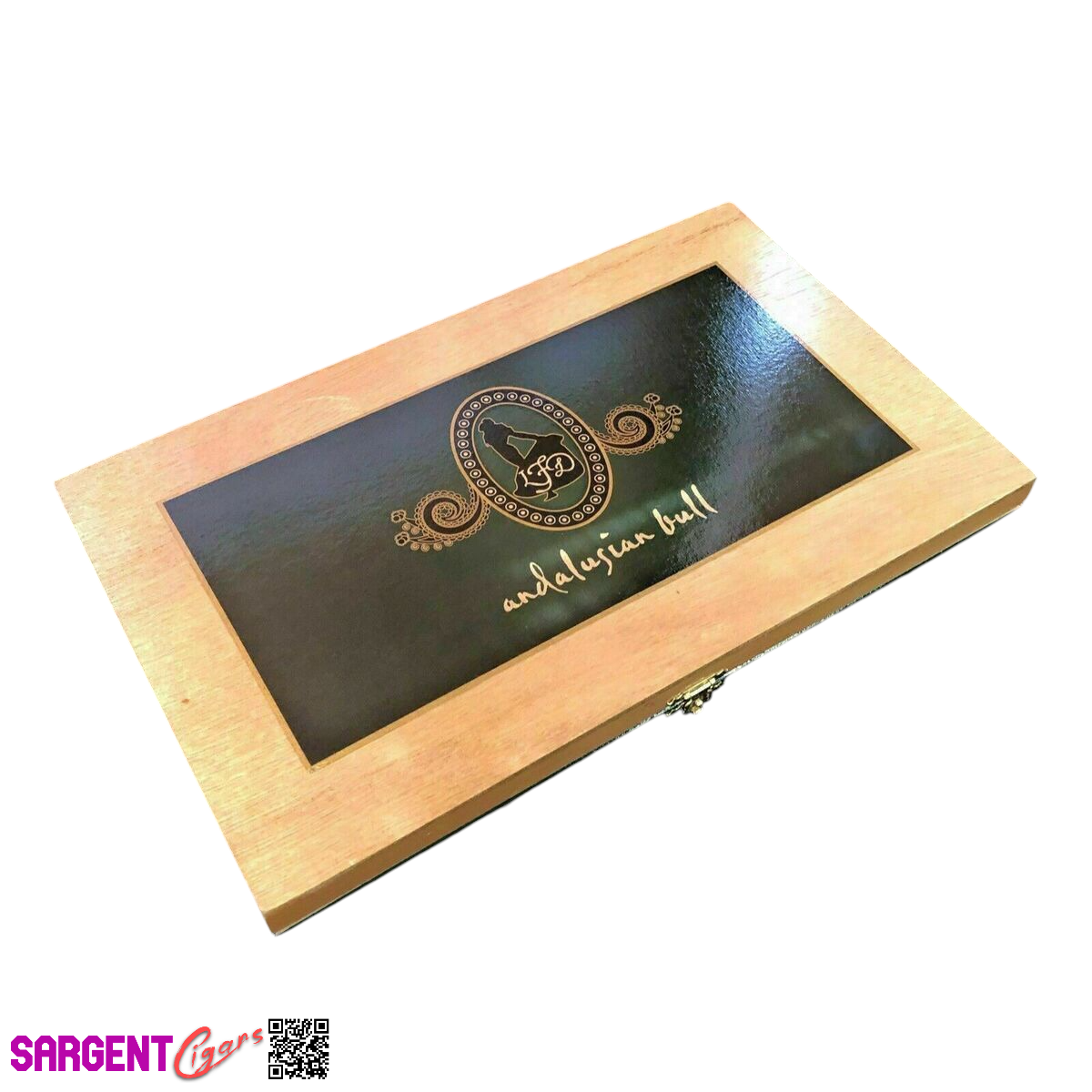 LFD Andalusian Bull Empty Wooden Cigar Box 12.5x8x1.5