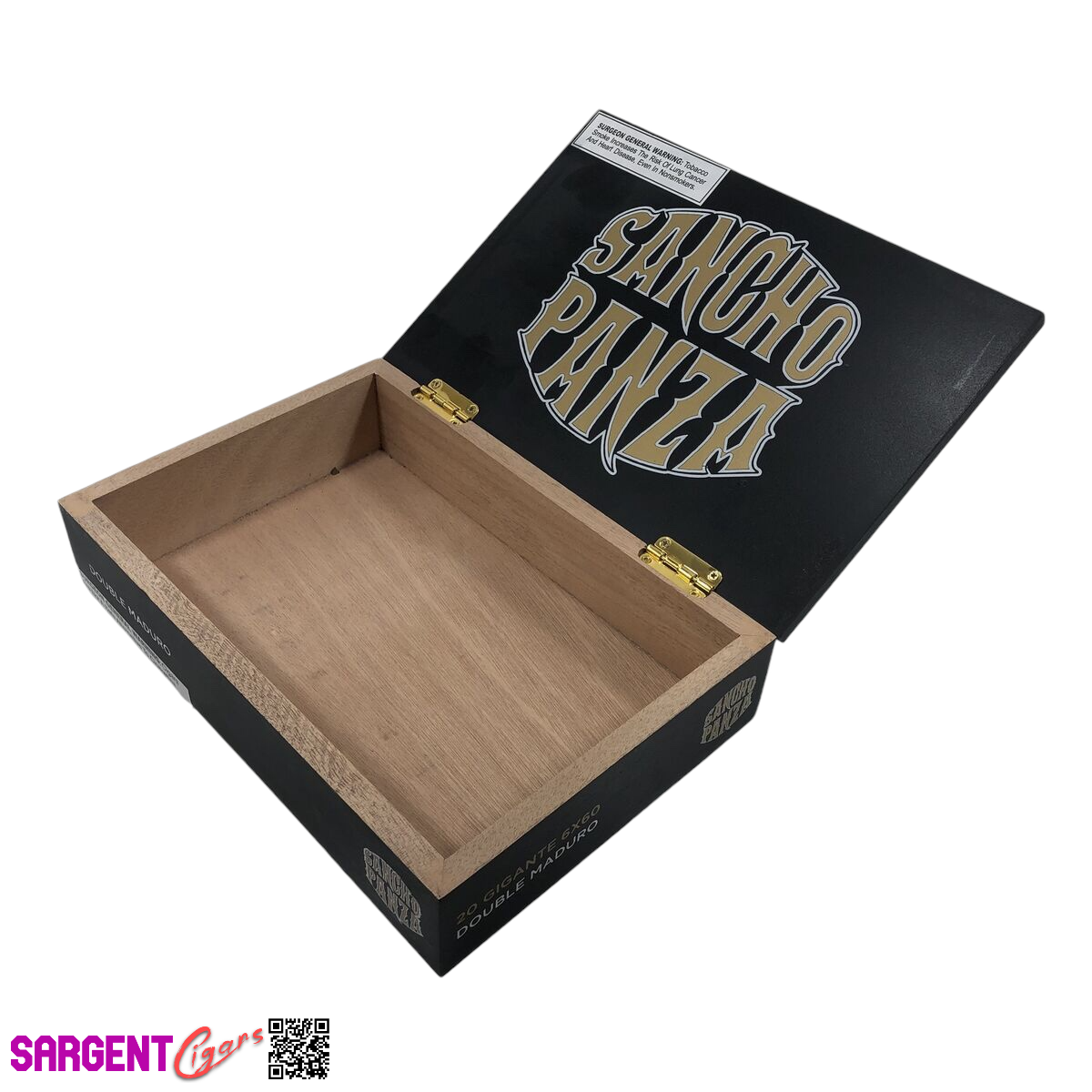 Sancho Panza Maduro Gigante Empty Wooden Cigar Box 10.5x7x2.5