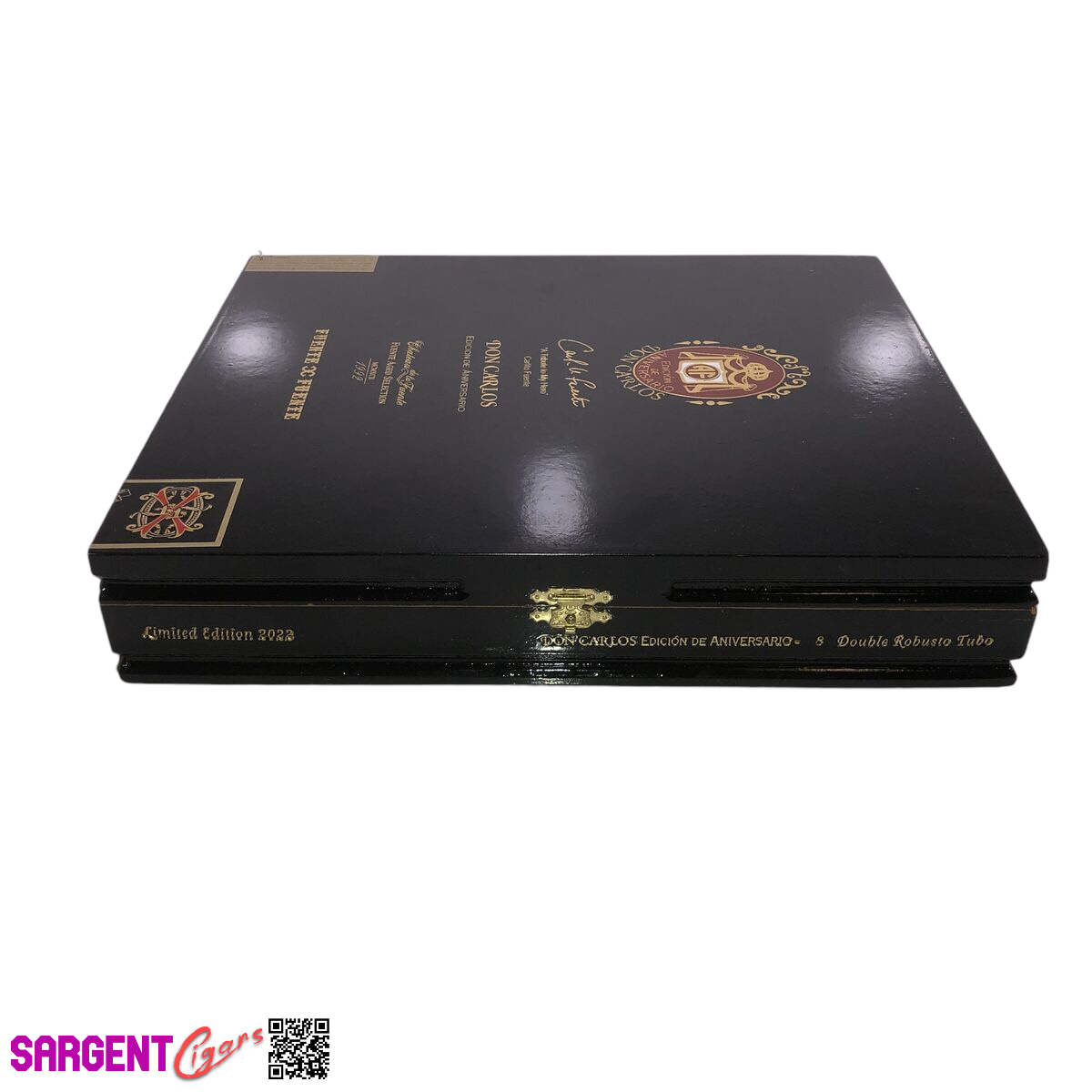 Arturo Fuente Opus X Don Carlos Double Robusto Tubo Empty Wooden Cigar Box 9.25x11.25x2