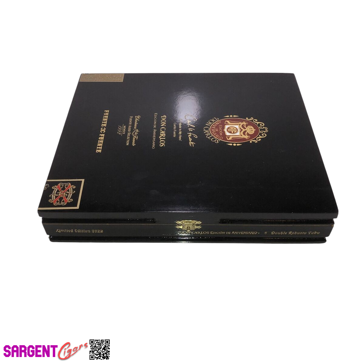 Arturo Fuente Opus X Don Carlos Double Robusto Tubo Empty Wooden Cigar Box 9.25x11.25x2