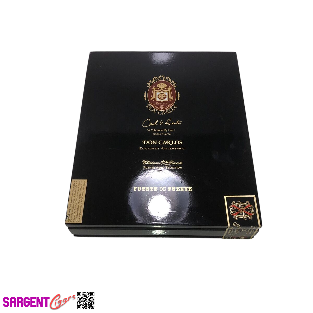 Arturo Fuente Opus X Don Carlos Double Robusto Tubo Empty Wooden Cigar Box 9.25x11.25x2