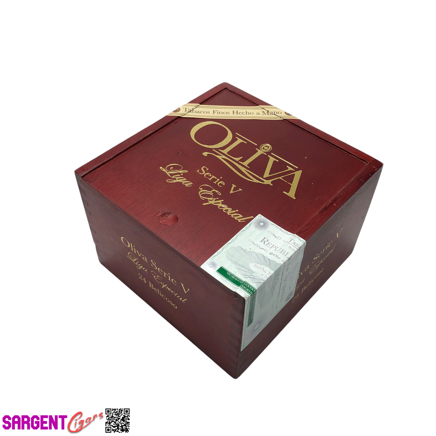 Oliva Serie V Belicoso Empty Wooden Cigar Box 5.75x6x4