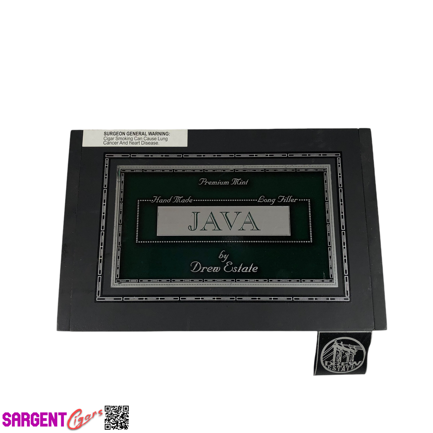 Drew Estate Java Robusto Empty Wooden Cigar Box 10x6.75x2