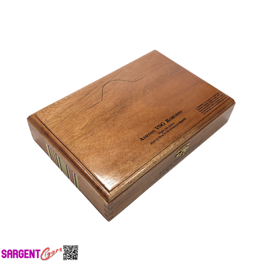 Ashton VSG Robusto Empty Wooden Cigar Box 9.5x6.5x2 (1)