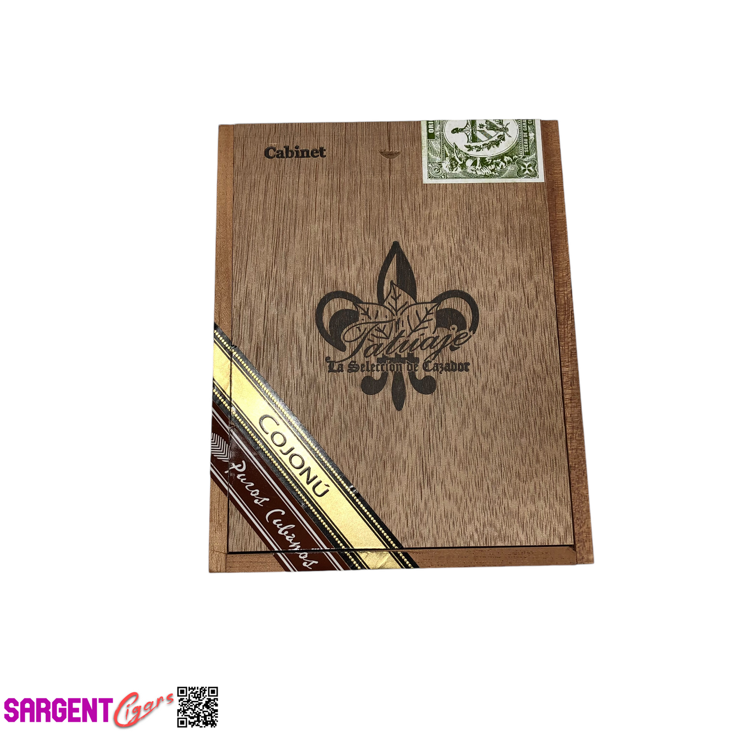 Tatuaje Cojonu Cabinet Empty Wooden Cigar Box 5.75x7.25x4