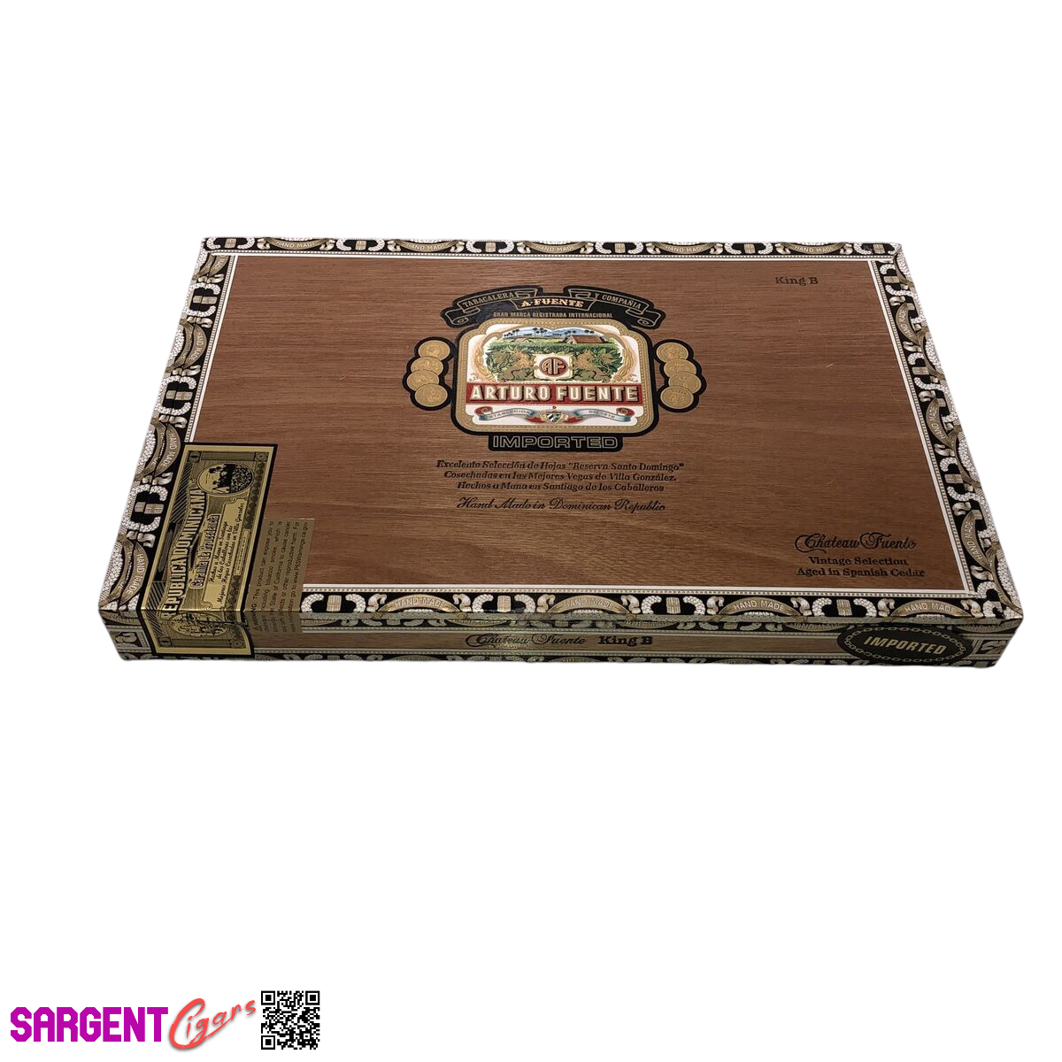 Arturo Fuente King B Empty Cigar Box 13x8.5x1.25