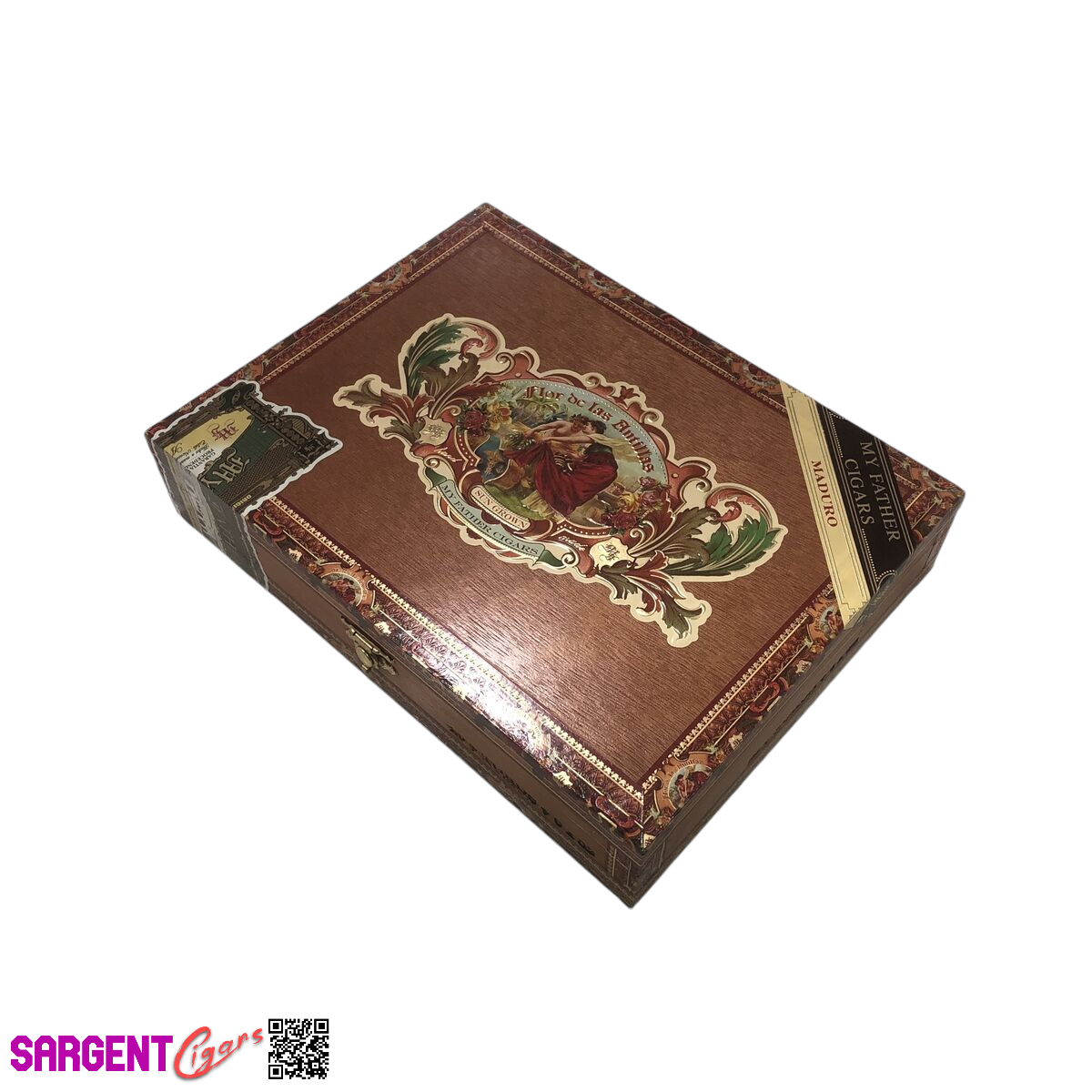 Flor De Las Antillas Maduro Toro Empty Wooden Cigar Box 9.25x7x2