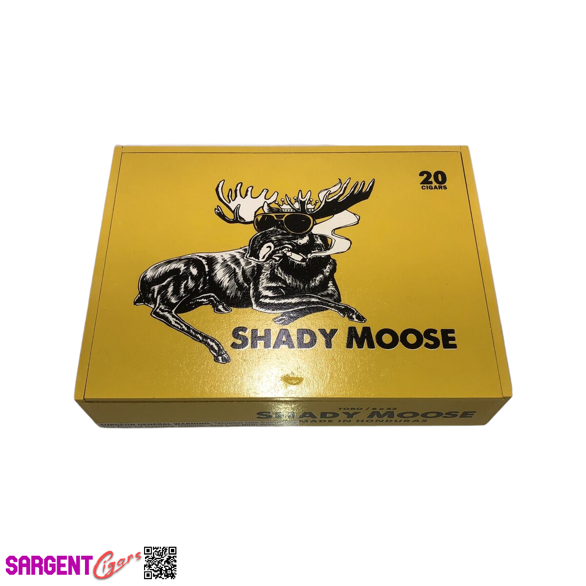 Shady Moose Toro Empty Wooden Cigar Box 9x6.75x2