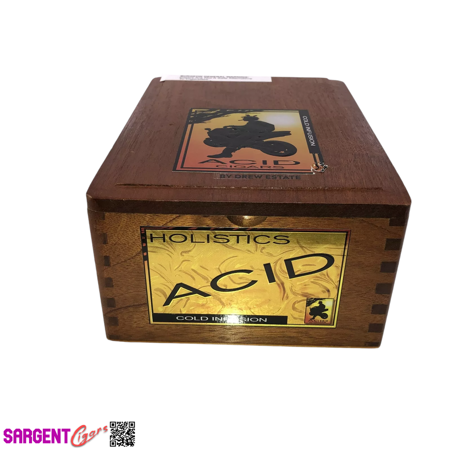 Acid Cold Infusion Empty Wooden Cigar Box 6x8.25x3.5