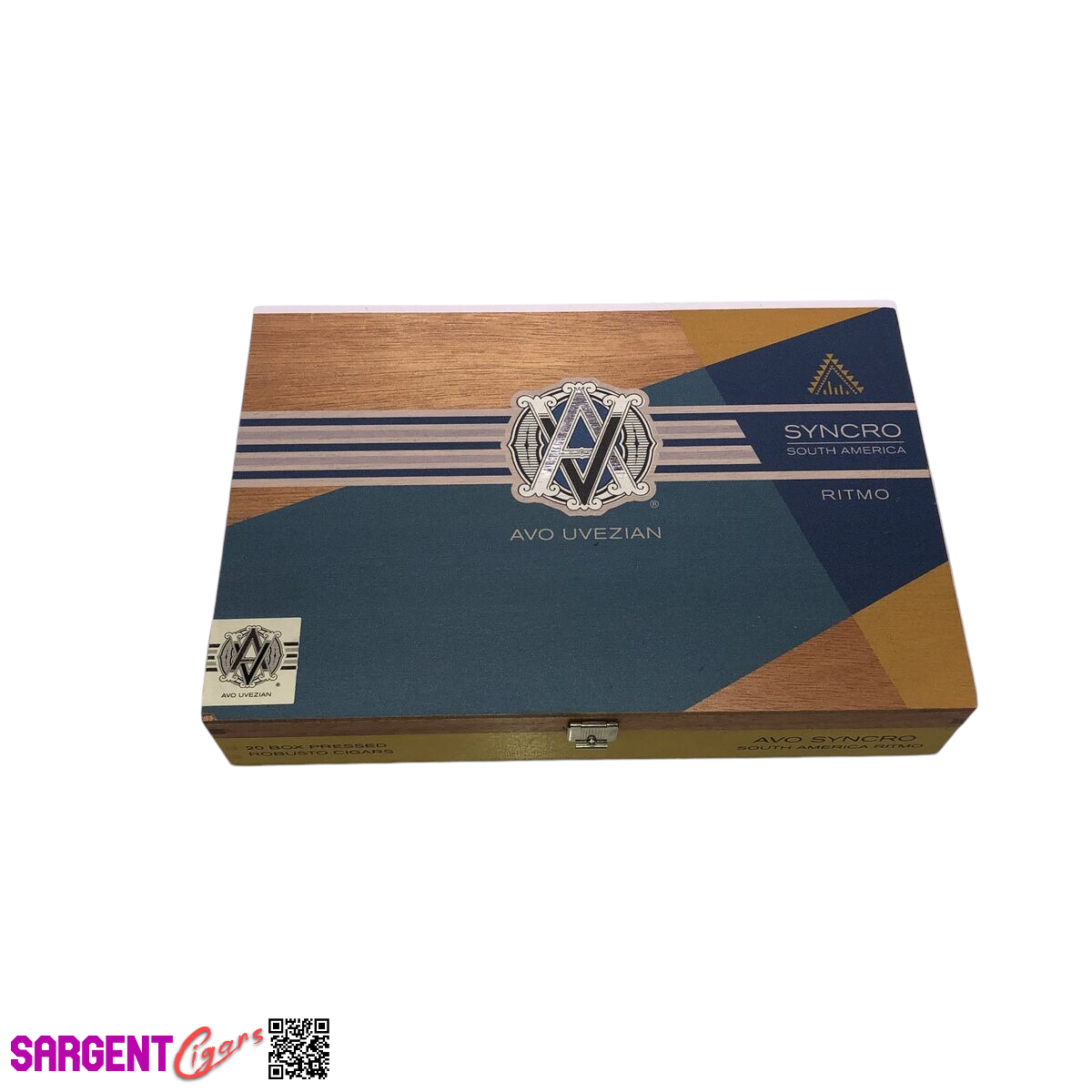 Avo Syncro Robusto Empty Wooden Cigar Box 8.5x5.75x1.5