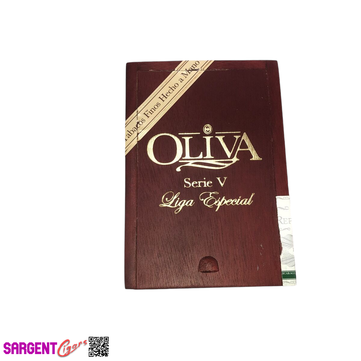Oliva Serie V Double Robusto Empty Wooden Cigar Box 4x6x3