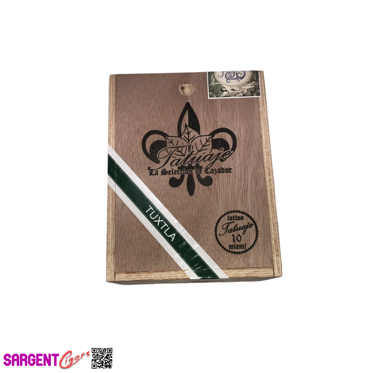 Tatuaje Tuxtla Bon Chasseur Empty Wooden Cigar Box 4.75x6x3.75