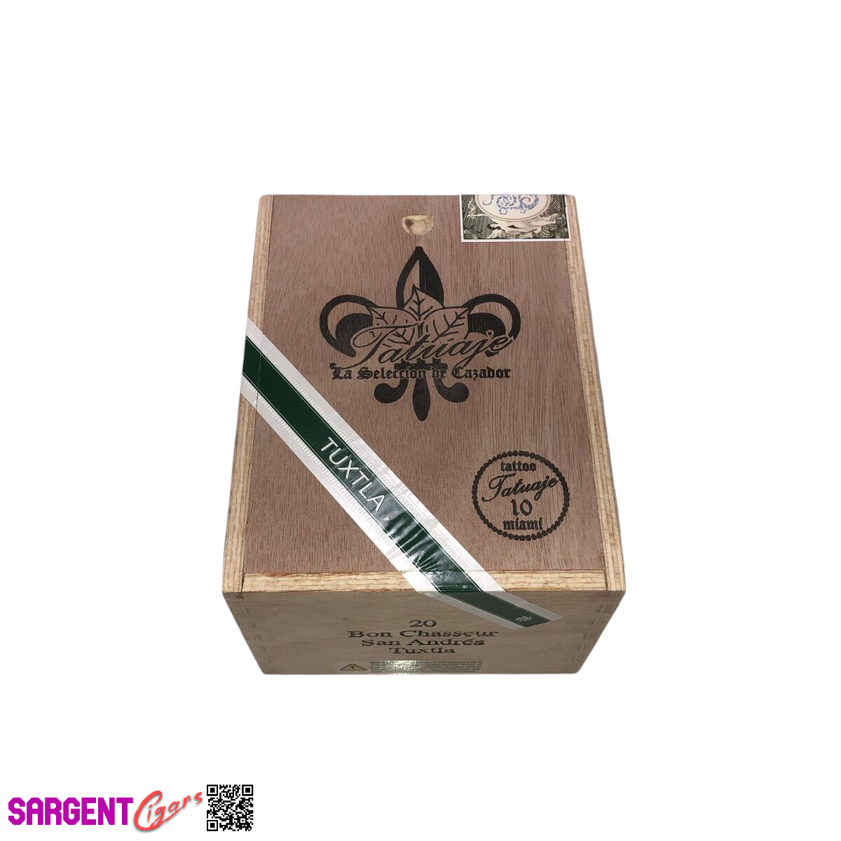 Tatuaje Tuxtla Bon Chasseur Empty Wooden Cigar Box 4.75x6x3.75