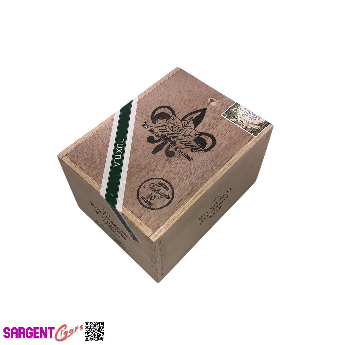 Tatuaje Tuxtla Bon Chasseur Empty Wooden Cigar Box 4.75x6x3.75