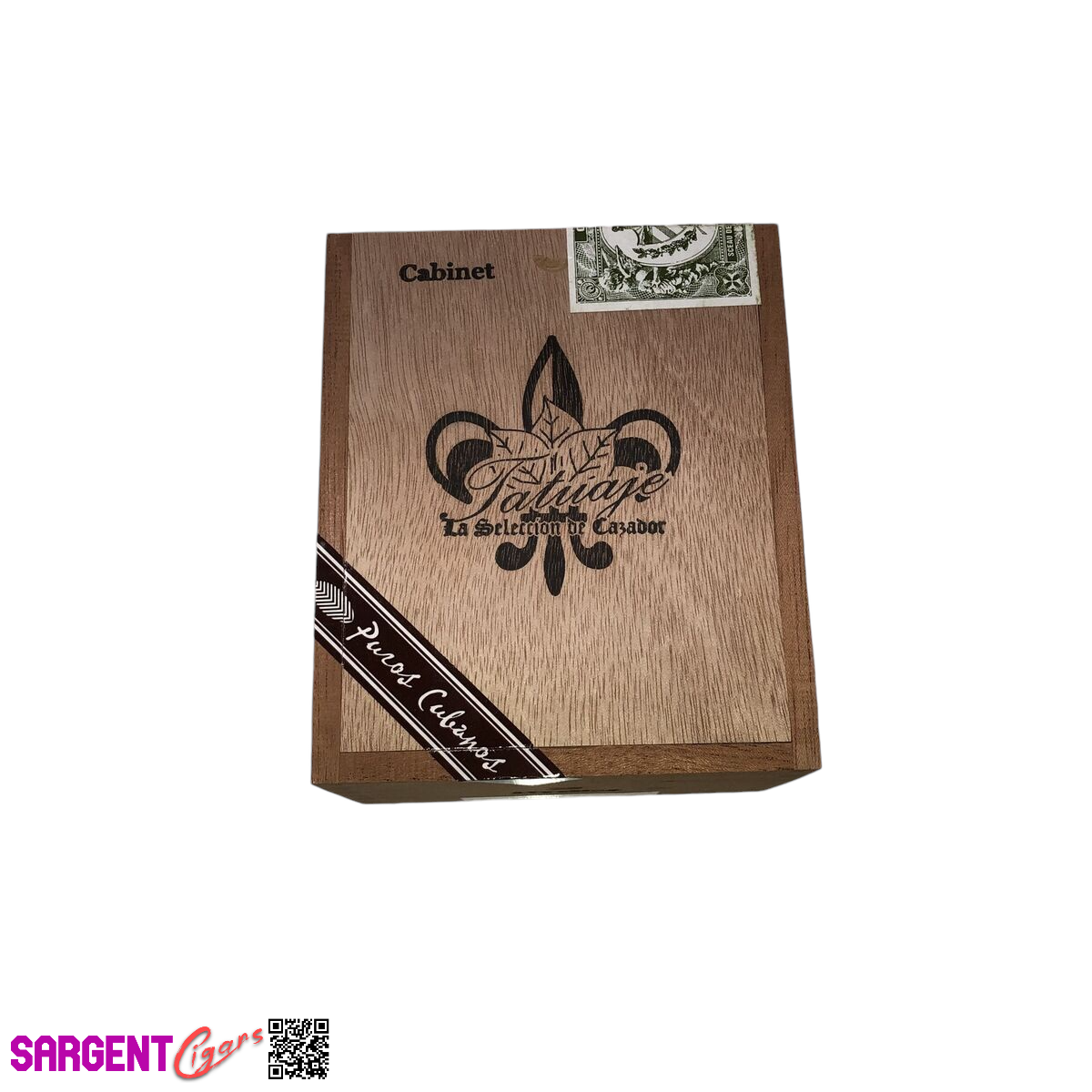 Tatuaje Cabinet Noellas Empty Wooden Cigar Box 4.75x5.75x3.5