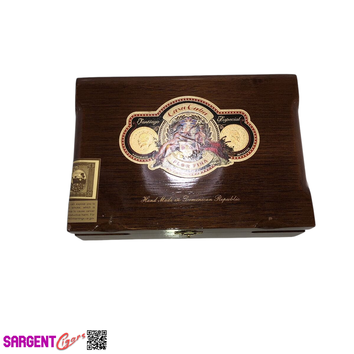 Arturo Fuente Casa Flor Fina Doble Cinco Empty Wooden Cigar Box 8.25x6x2.75
