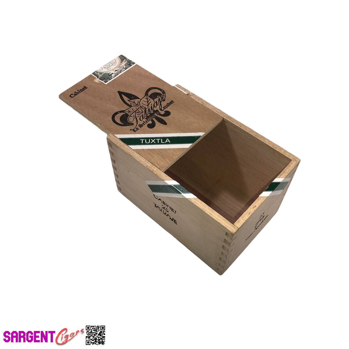 Tatuaje Tuxtla 7th Empty Wooden Cigar Box 4.25x6.25x4